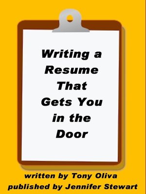 cover image of Writing a Resume That Gets You in the Door